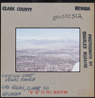 Photographic slide of Las Vegas cityscape, circa 1950s-1970s