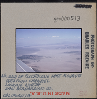 Photographic slide of Pleistocene Lake Mojave overflow channel, San Bernadino County, California, circa 1950s-1970s