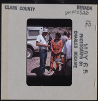 Photographic slide of people at Pintwater Range, Nevada, circa 1965