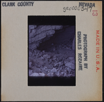 Photographic slide of men at Pintwater Cave, Nevada, circa 1964