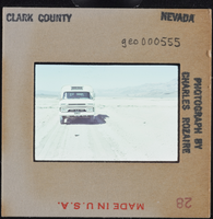 Photographic slide of a truck near Pintwater Cave, Nevada, circa 1964