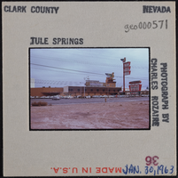 Photographic slide of the Thunderbird Hotel and Casino in Las Vegas, Nevada, January 30, 1963