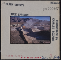 Photographic slide of a trench at Tule Springs, Nevada, October 10, 1962