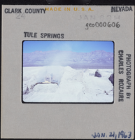 Photographic slide of a trench at Tule Springs, Nevada, January 21, 1963