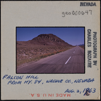 Photographic slide of Falcon Hill, Washoe County, Nevada, August 2, 1963