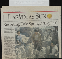 Tule Springs newspaper clippings