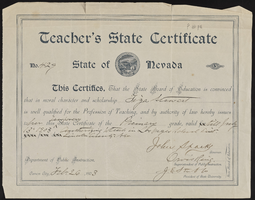 Stewart family legal papers and certificates