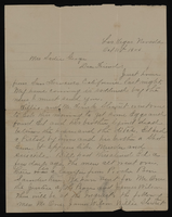 Correspondence, Helen J. Stewart to Sadie George about the death of William and Edward Kiel