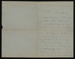 Correspondence, Mary and Joseph Kiel to H.E. George