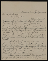 Correspondence, Levi Syphus to H.E. George