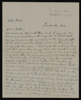 Correspondence, H.E. George to F. Kiel