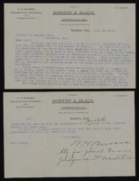 Correspondence, W.H. Bowers to H.E. George