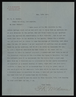 Correspondence, F.R. McNamee to Hampton George