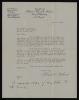 Correspondence, Thomas Toland to Sadie George