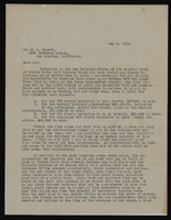 Correspondence, Thomas Toland to F.A. Truett