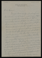 Correspondence, W.M. Clayton to Sadie George