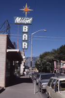 Midget Bar flag mounted sign, Ely, Nevada: photographic print