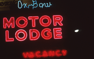 Ox Bow Motor Lodge sign, Reno, Nevada: photographic print