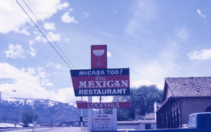 Micasa Too! double mounted sign, Reno, Nevada: photographic print