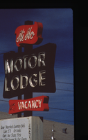 Hi Ho Motel double mounted sign, Reno, Nevada: photographic print