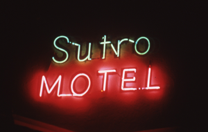Sutro Motel sign, Reno, Nevada: photographic print