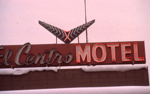 El Centro Motel roof mounted, Reno, Nevada: photographic print