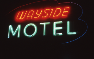 Wayside Motel sign, Reno, Nevada: photographic print