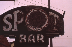 Spot Bar sign, Sparks, Nevada: photographic print