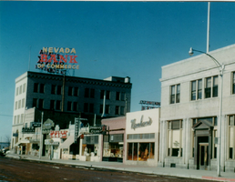 Nevada Bank of Commerce roof mounted signs, Elko, Nevada: photographic print