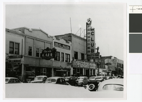 Photograph of the south side of Fremont Street (Las Vegas), summer of 1942