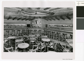 Photograph of the cocktail lounge at the El Rancho Vegas (Las Vegas), circa 1953