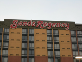 Sands Regency wall mounted sign, Reno, Nevada: photographic print