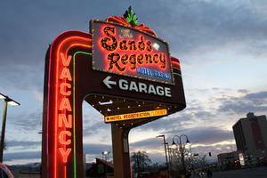 Sands Regency garage sign, Reno, Nevada: photographic print
