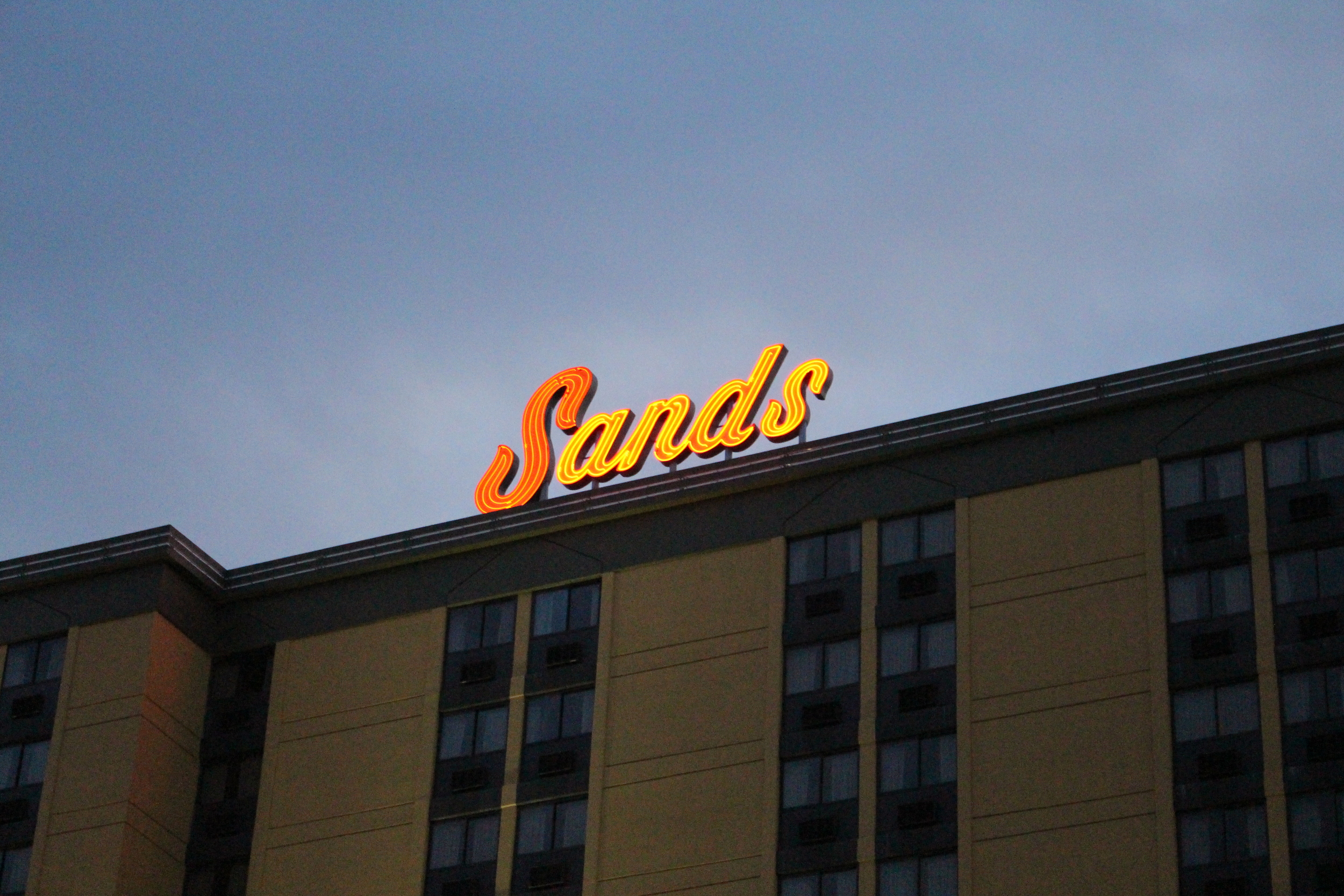 Sands Regency roof mounted sign, Reno, Nevada: photographic print