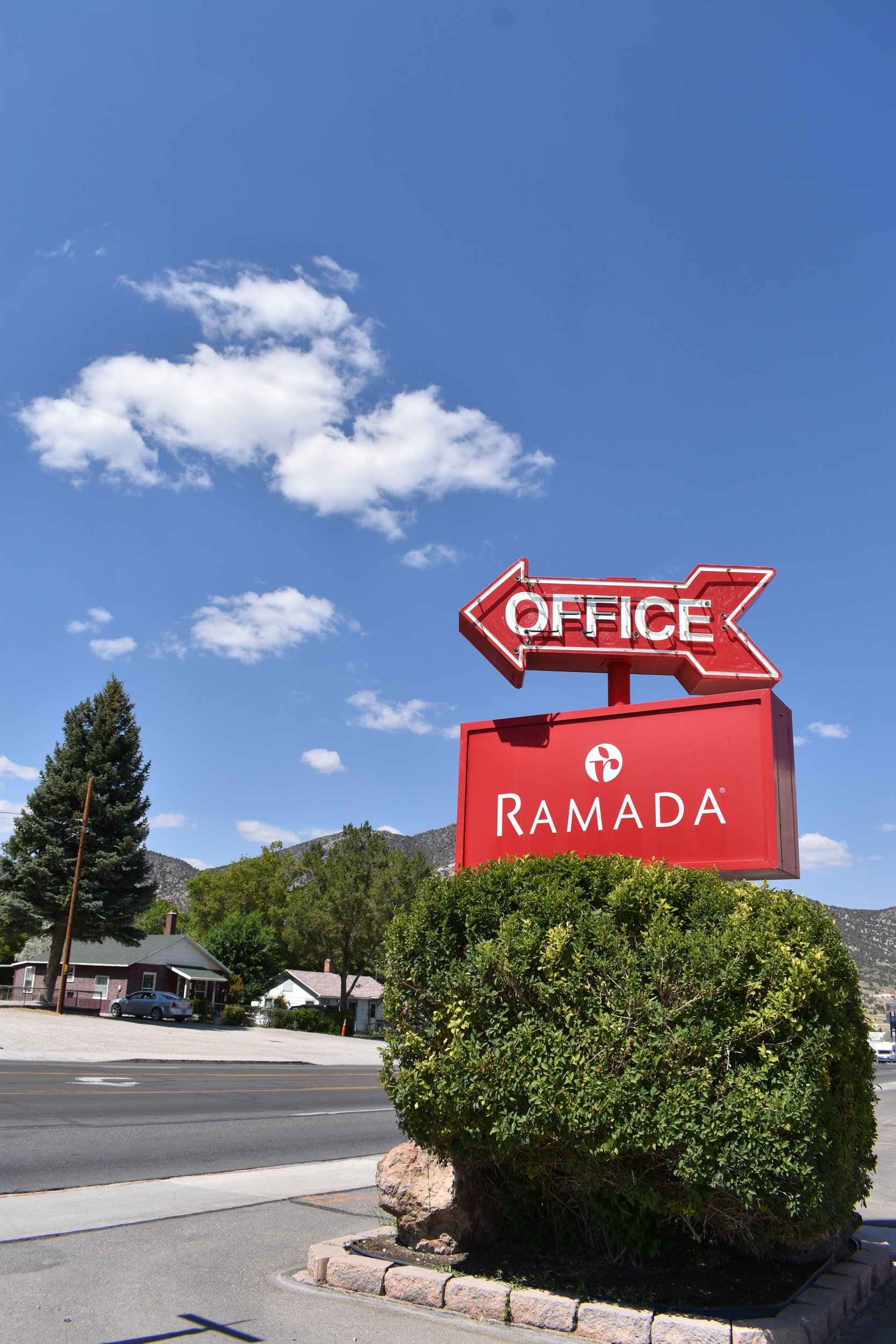 Ramada mounted sign, Ely Nevada
