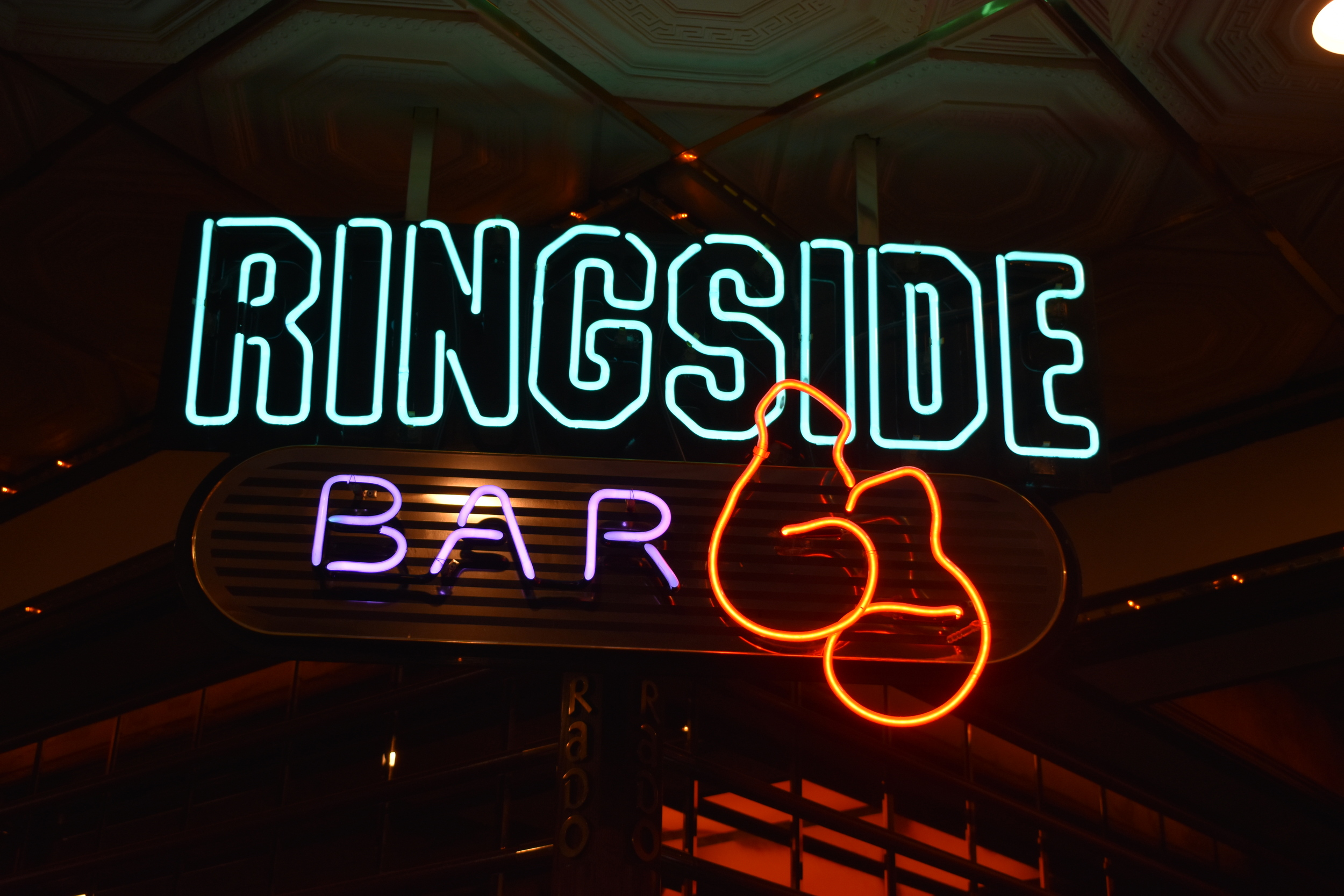 Eldorado's Ringside Bar hanging sign, Reno, Nevada