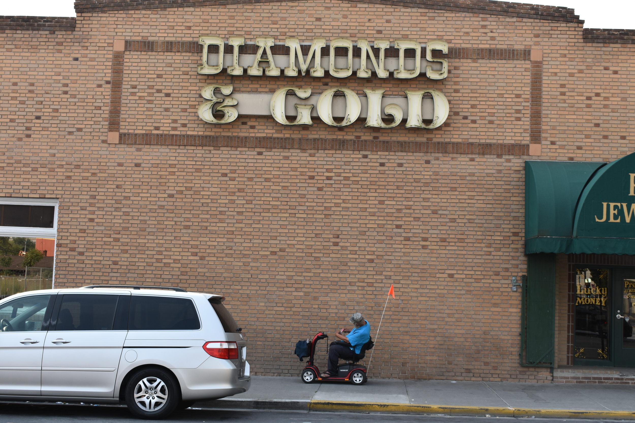 Premier Jewelry & Loan wall mounted sign, Reno, Nevada