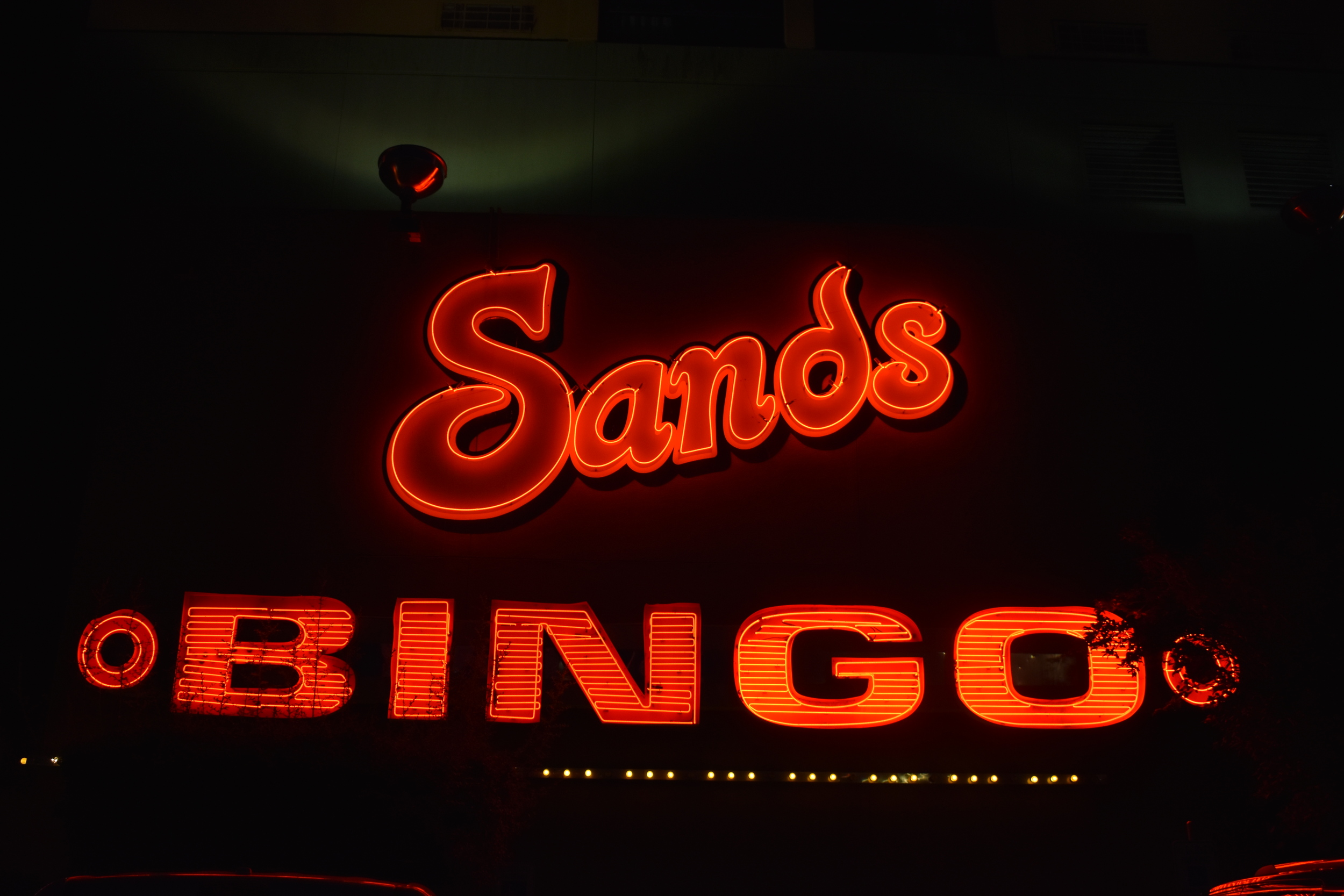 The Sands Regency wall mounted sign, Reno, Nevada