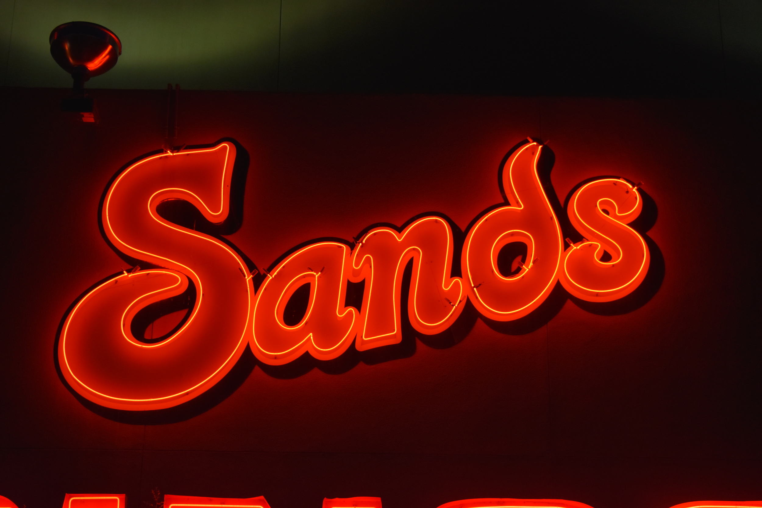 The Sands Regency wall mounted sign, Reno, Nevada