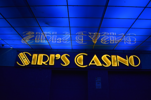 Siri's Casino wall mounted sign, Reno, Nevada