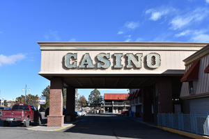 Gold Country Inn & Casino wall mounted sign, Elko, NevadaReno, Nevada