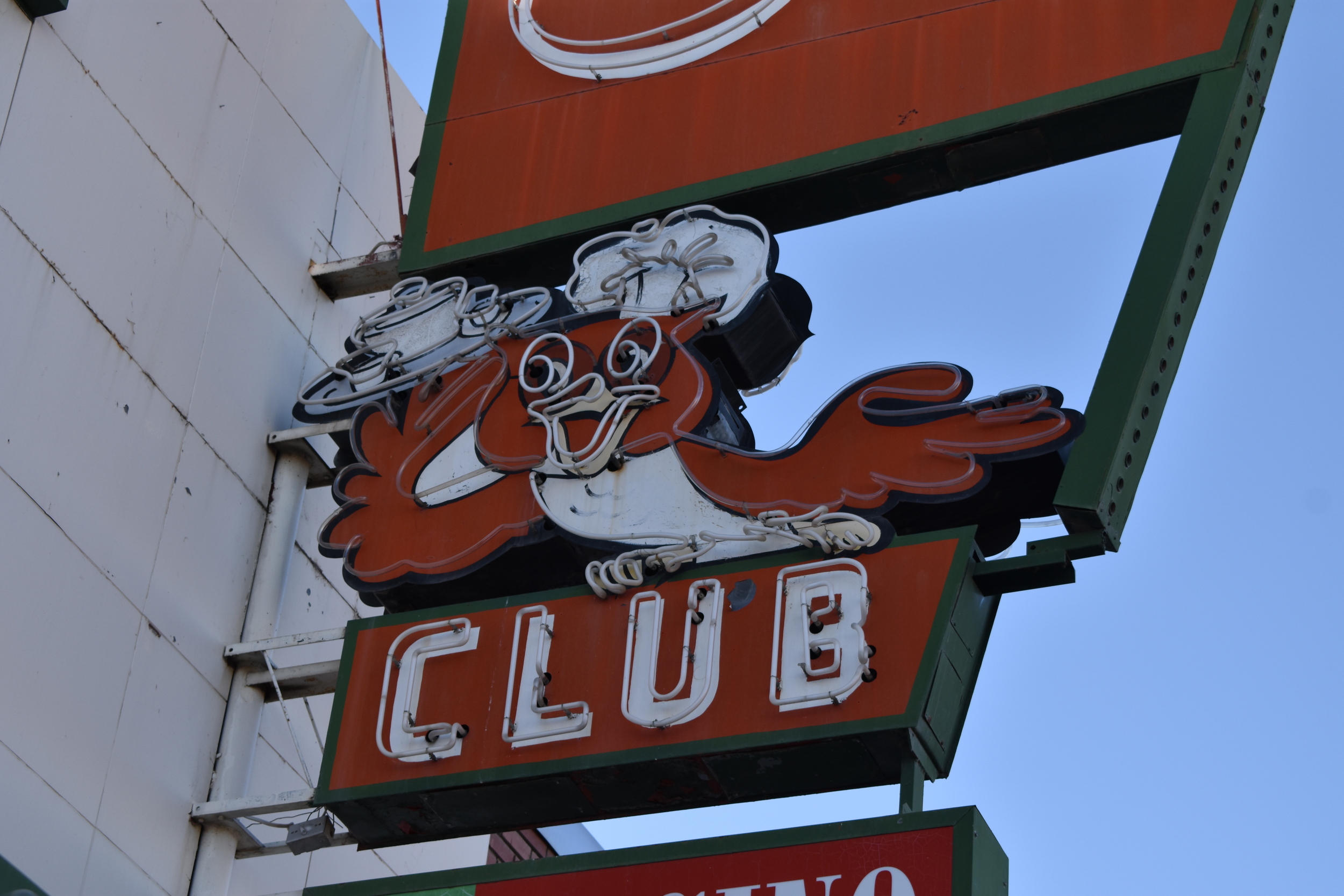 Owl Club Casino & Restaurant flag mounted wall sign, Battle Mountain, Nevada