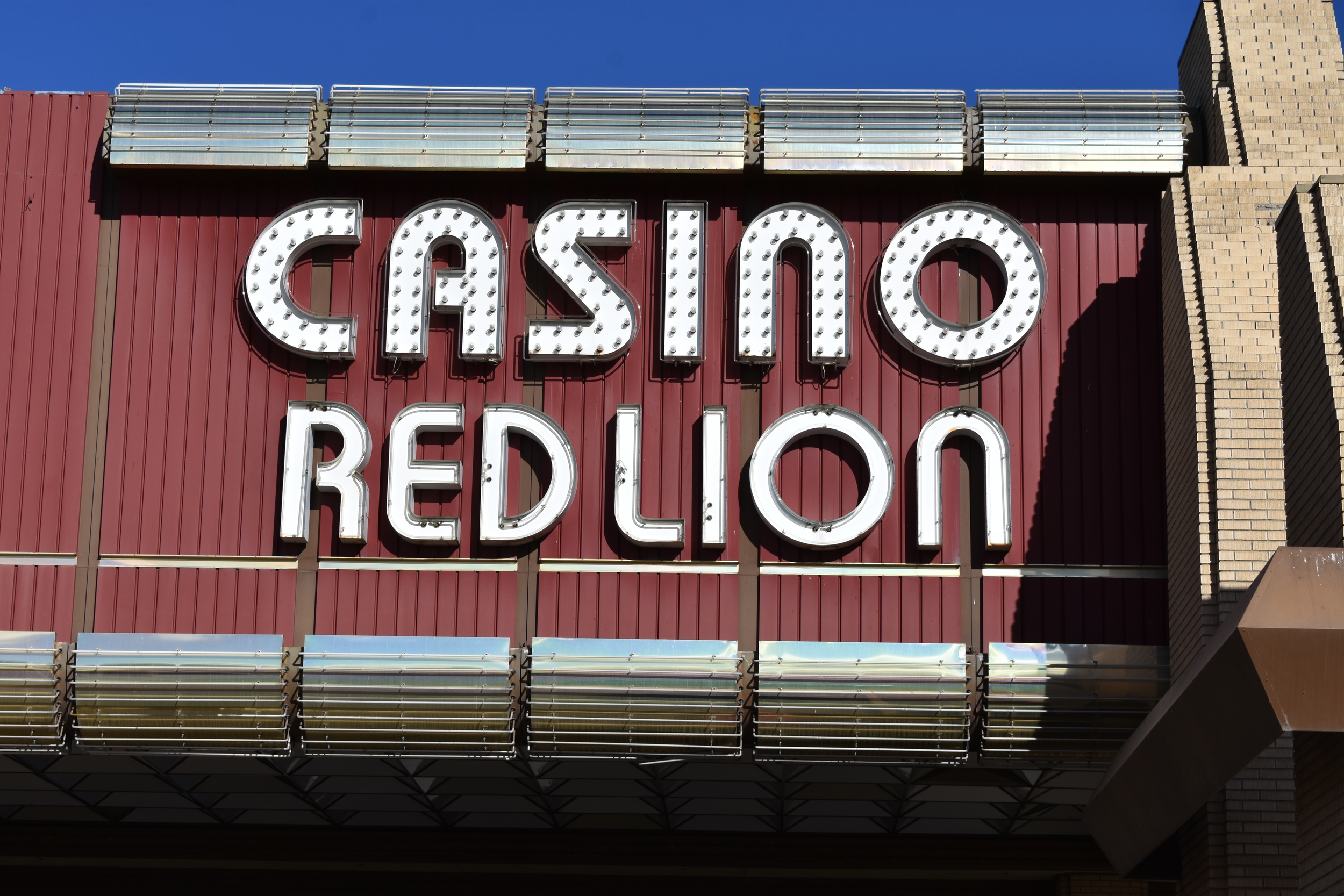 Red Lion Casino wall mounted signs, Elko, Nevada