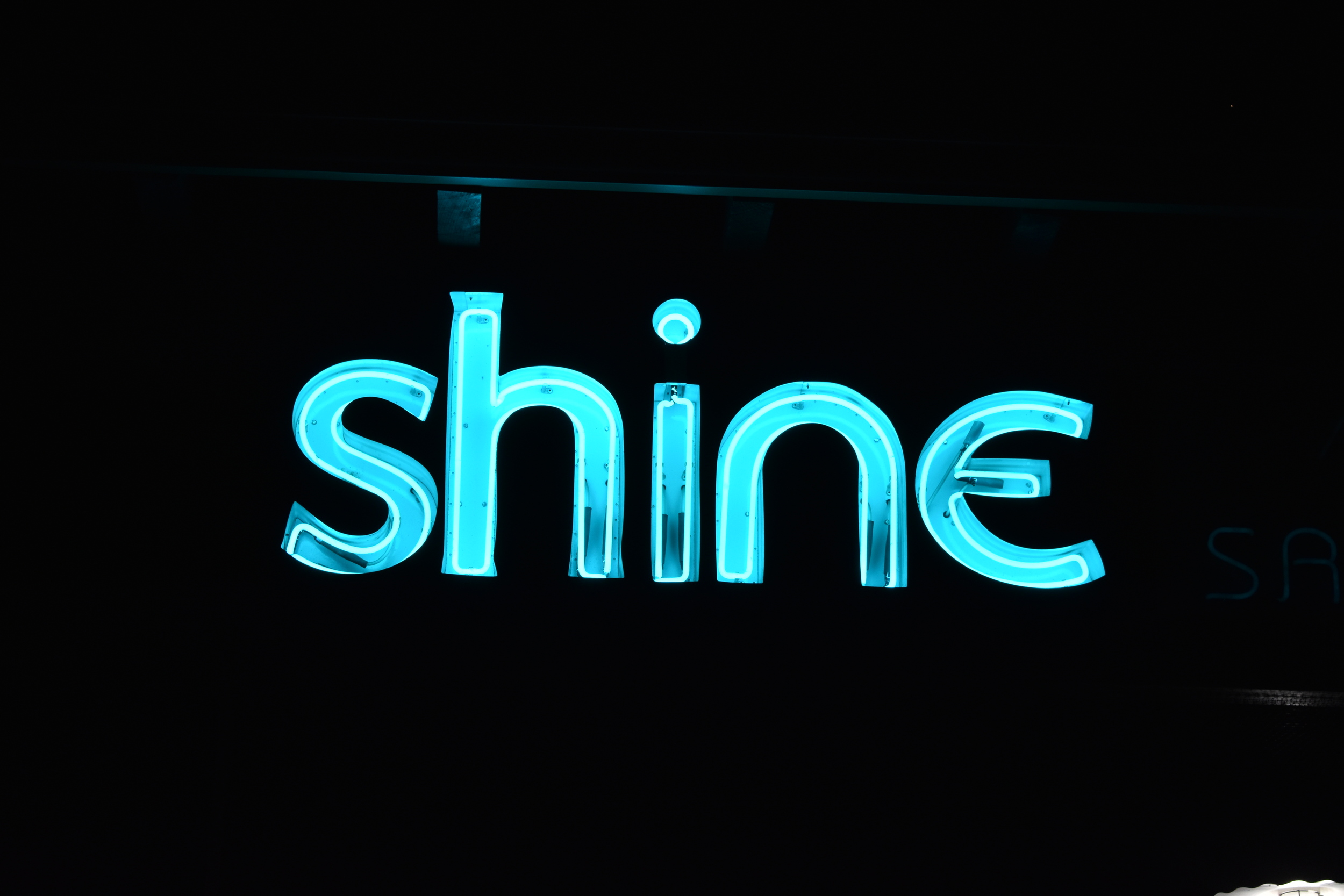 Shine Salon wall mounted sign, Sparks, Nevada