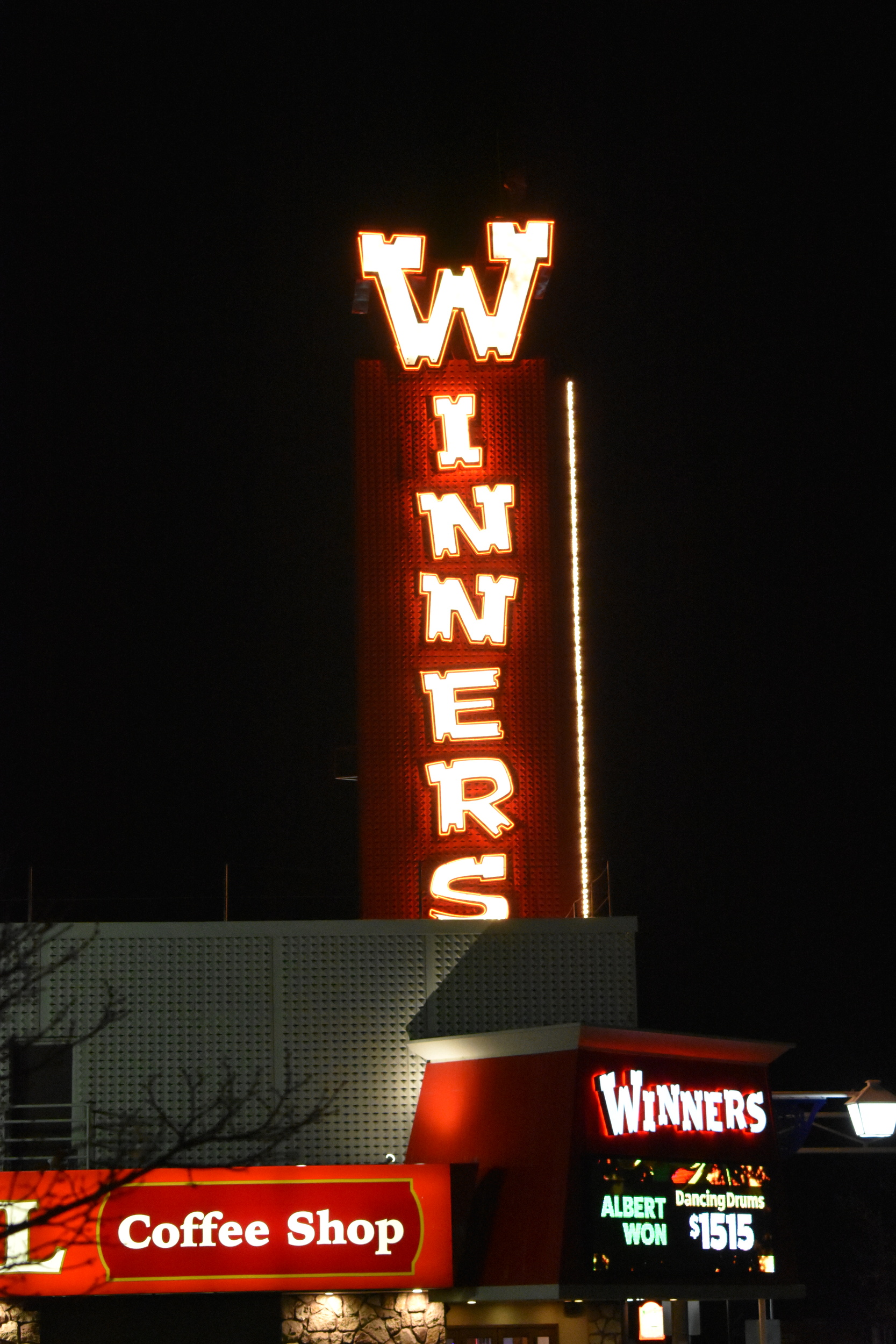 Winners Inn Casino wall mounted signs, Winnemucca, Nevada