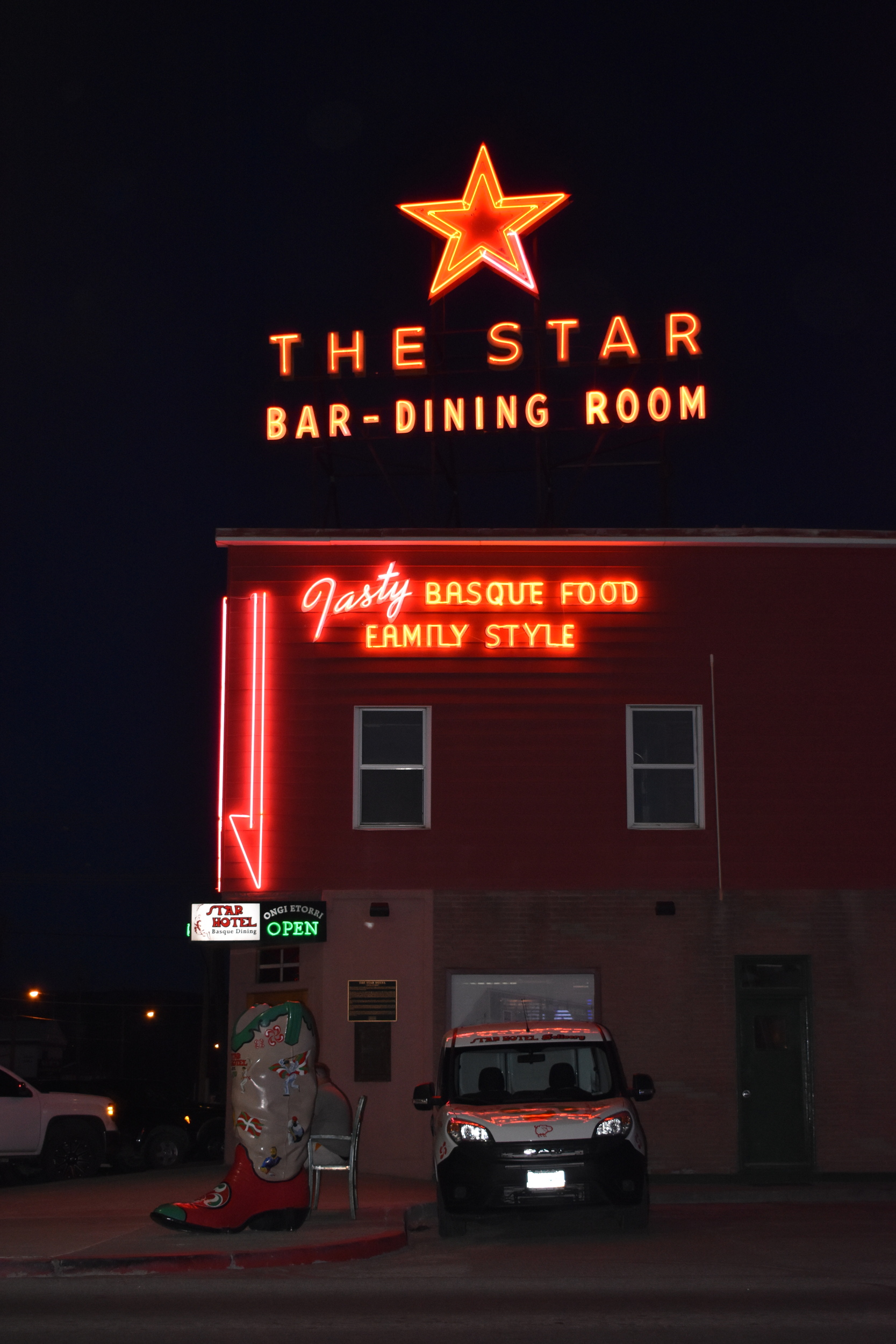 The Star roof and wall mounted signs, Elko, Nevada