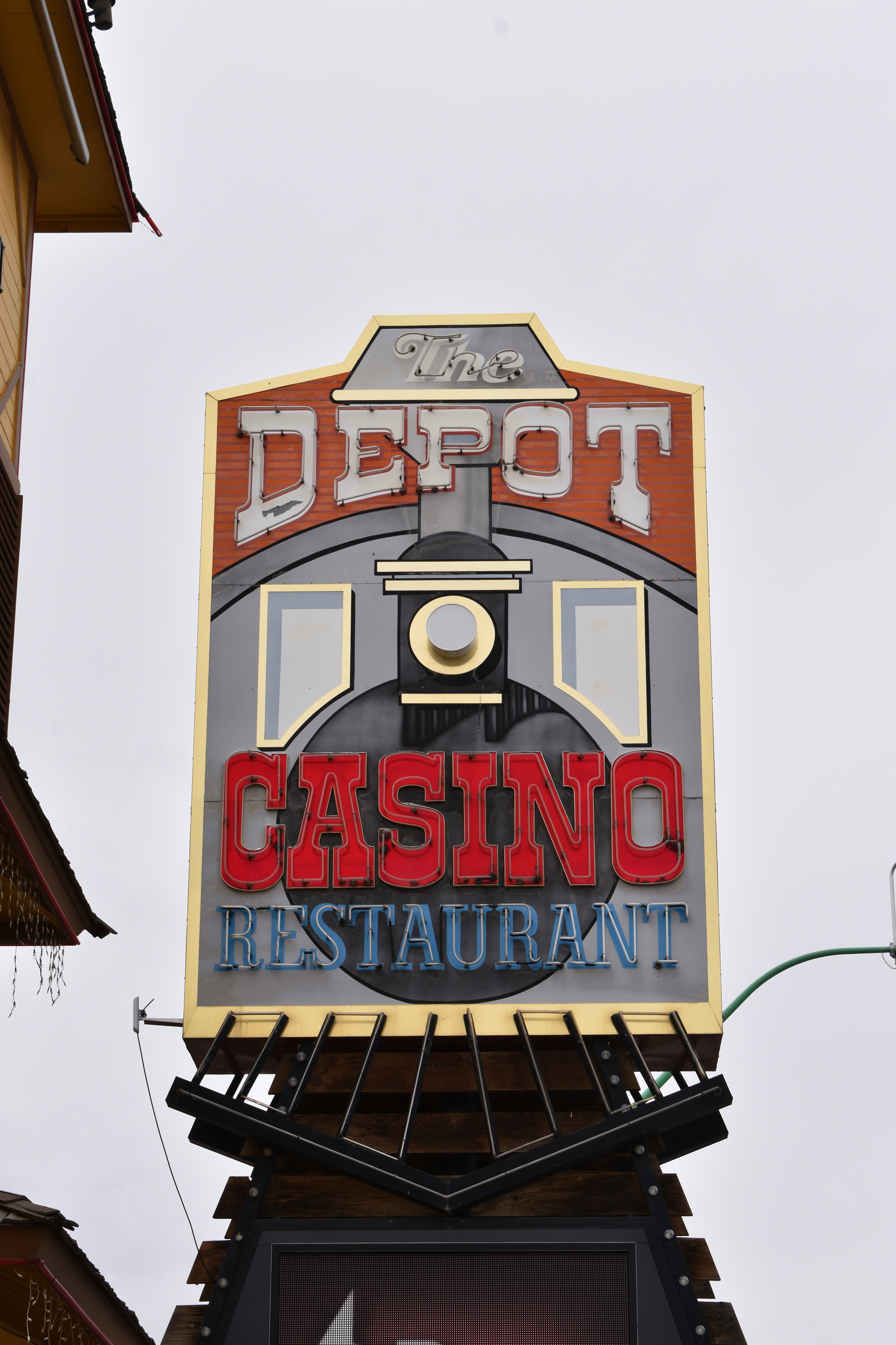 The Depot mounted signs, Fallon, Nevada