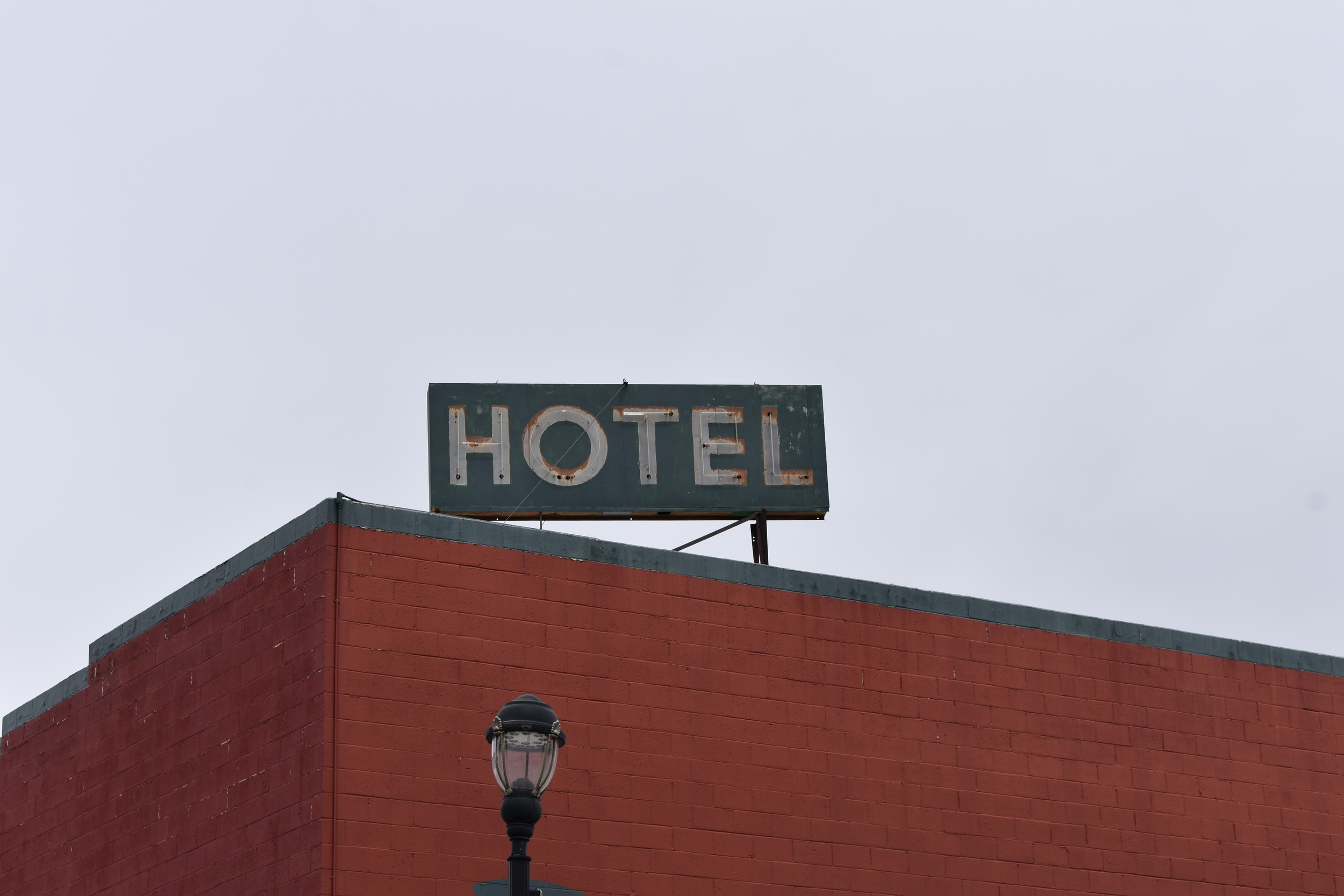 Overland Hotel & Saloon roof mounted sign, Fallon, Nevada