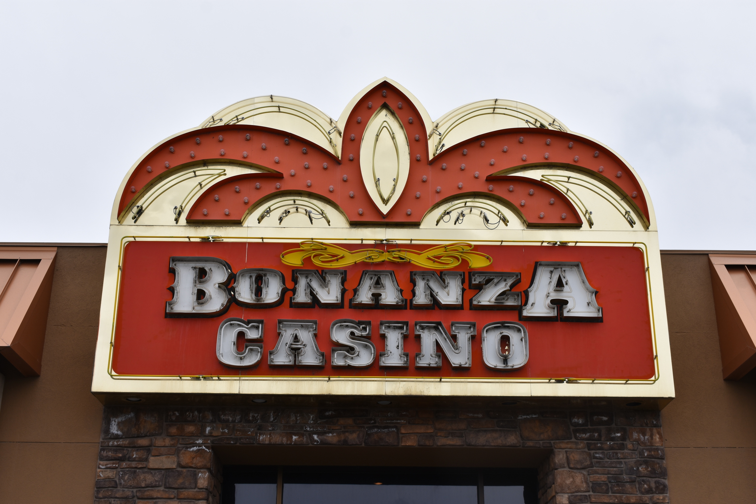 Bonanza Casino wall mounted sign, Fallon, Nevada