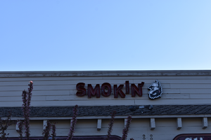 Smokin' at Galena wall mounted sign, Reno, Nevada